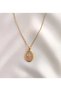 Eros Figured Mother of Pearl Steel Necklace