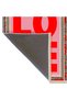 Paris Collection Pink Red Love Text Detailed Modern Decorative Carpet Paris25 - 5