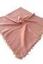 Pearl Beaded Gold Hand Embroidered Scarf Writing 100X100Cm - 2