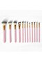 12-Piece Pink Makeup Brush Set and Box - 2