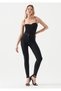 Lucy Extra Black High Waist Jeans Trousers Colorfast Black Jeans