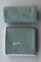 Knitted Pattern Organic Cotton Baby Pique Blanket Mint Green 100X120 cm - 4