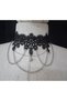 Lilian Chain Pearl Lace Neck Collar Silver - 6