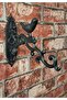 Handmade Brass Bird Wall Hanger, Oxide Black