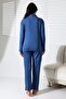 Pregnancy and postpartum blue lounge double pajama set - 7