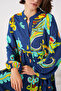 2423 Model Authentic Patterned Yellow Dress - 4