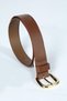 May women's leather belt coffee - 2