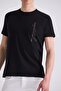 Black Slim Fit Crew Neck T-Shirt - 3