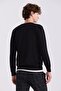Black Slim Fit V-Neck Knitwear Sweater - 4