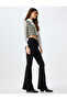 Flared Black Women's Tights 5Wak80039Ek - 2