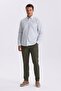 Green 100% Cotton Button Collar Comfort Fit Shirt - 2