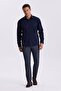 Navy Blue Comfort 100% Cotton Fit Non-Iron Shirt - 2