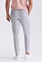 Gray Comfort Fit Jogger Pants with Elastic Waist - 4