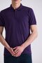 Purple Slim Fit Polo Neck T-Shirt - 3