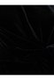 Mini Pencil Velvet Dress with Knot Detail, High Neck, Long Sleeves, Slim Fit - 6
