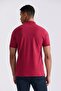Dusty Rose Slim Fit Polo Neck T-Shirt - 4