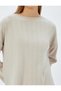 Knitted Pajama Top Hair Braid Textured Crew Neck Comfortable Fit - 5