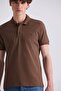 Tan Slim Fit Polo Collar T-Shirt - 3