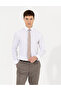 White Slim Fit Long Sleeve Classic Shirt 50255292-Vr013