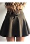 Women's Khaki Mini Shorts Skirt - 3