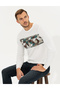 Ecru Slim Fit Crew Neck Knitwear Sweater 50261161-Vr019 - 2