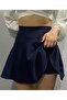 Women's Navy Blue Mini Shorts Skirt