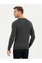 Gray Melange Slim Fit Crew Neck Knitwear Sweater 50261154-Vr086 - 5