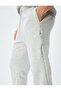 Cotton Blend Fleece-Lined Winter Sweatpants with Zippered Pockets and Lace-Up Waist - 5