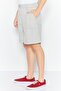 Men Plain Denim Shorts, Grey - 3