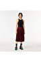 Women's Loose Fit Burgundy Skirt