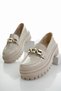 Samantha Guaranteed Women's Loafer Thick Sole Buckle Daily Casual Moccasin Shoes