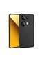 Redmi Note 13 4g Case Soft Textured Colorful Slim Silicone Soft Cover Premier - Black - 7