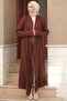 Shawl Collar Loose Knitwear Cardigan Brown HM2248 - 4