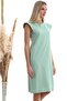20333416 Single Jersey Dress with Shoulder Detail Cagla Green - 5