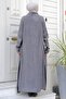 Shawl Collar Casual Knitwear Cardigan Gray HM2248 - 5