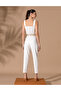 Ecru Carrot Fit Fabric Trousers 50262595 -Vr019 - 4
