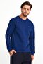 سويت شيرت رجالي باللون الأزرق من Basic Daily Crew Neck - 2