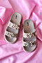 Akınalbella Ultrasoft Double Tape Stone Women's Slippers E423.Z - 3