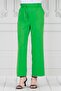 Tie Waist Wide Leg Trousers-Green