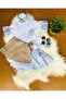 Blue White Kokoş Skirt Set 3 Pieces - 4
