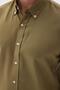 Easy-Iron Oxford Men's Khaki Slim Fit Shirt Mars36 - 4