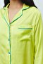 Amour Lime Long Satin Pajama Set - 5