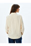 Modal Fabric Shirt with Tassel Detail and Long Sleeves - 4