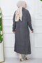 Shawl Collar Casual Knitwear Cardigan Smoked HM2248 - 5