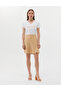 Beige A-Line Woven Skirt 50262592 -Vr011 - 3