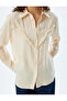 Modal Fabric Shirt with Tassel Detail and Long Sleeves - 5
