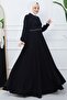 Embroidered Mevlana Ferace Black HM2359