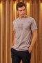 Comfort Fit Printed Self Observation Men's Gray T-Shirt Mars11 - 4