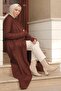 Shawl Collar Loose Knitwear Cardigan Brown HM2248 - 5