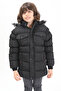 Boy's Puffer Jacket with Pocket Cover Black 15484 - 3